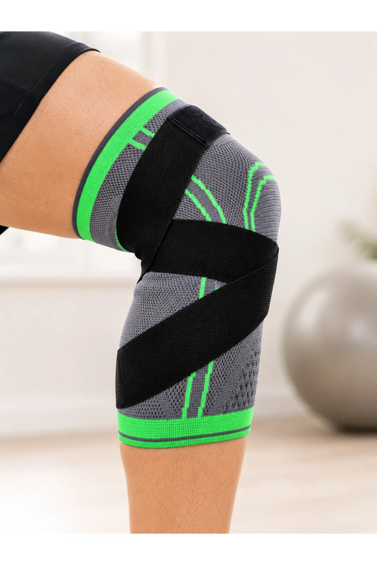 Ayarlanabilir Diz Desteği Çapraz Bantlı Spor Koşu Fitness Dizliği Ayarlanabilir Diz Desteği Çapraz Bantlı Spor Koşu Fitness Dizliği - Görsel 3