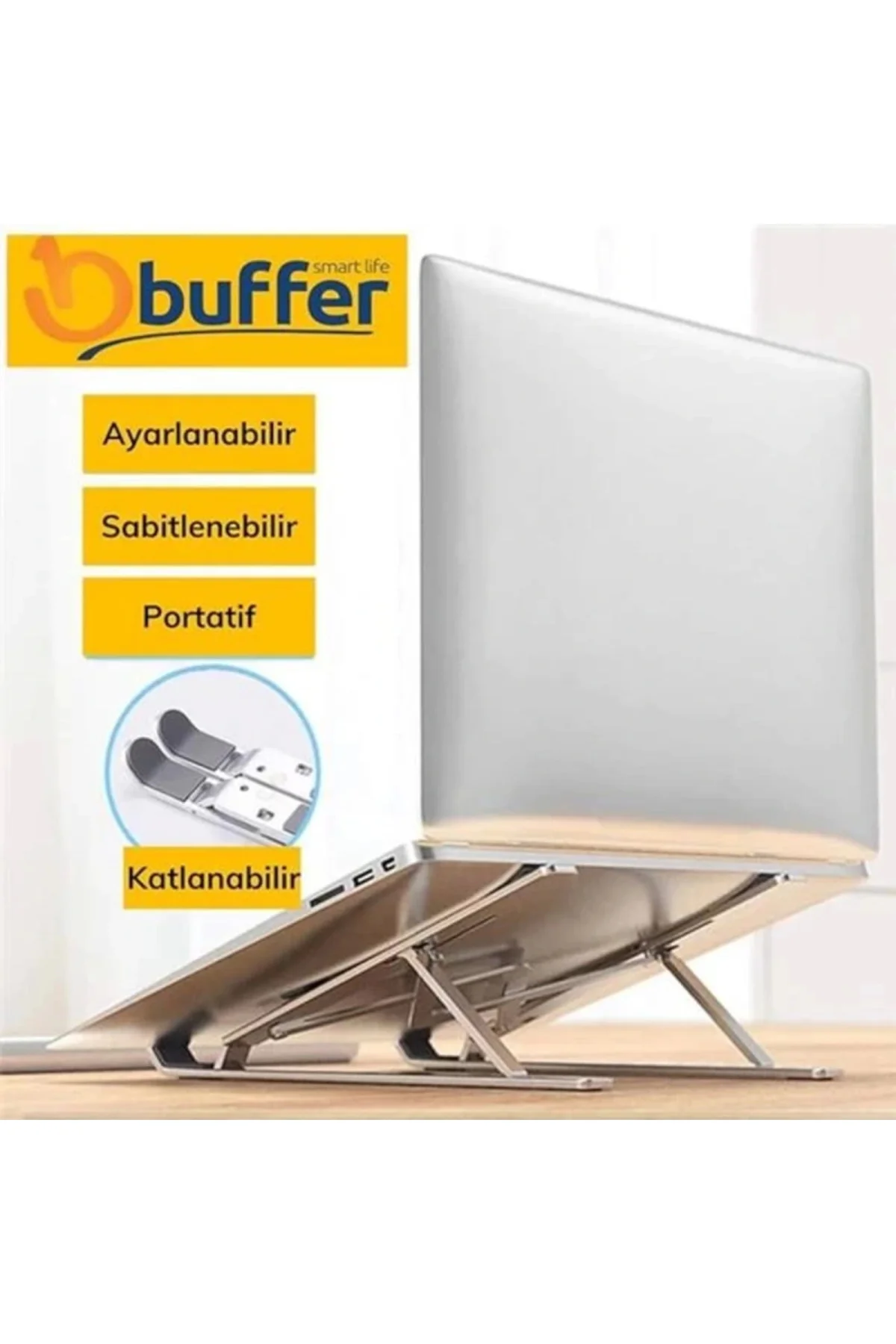 ® Ayarlanabilir Dizüstü Bilgisayar Destek Tabanı Tamamen Katlanabilir Taşınabilir Laptop