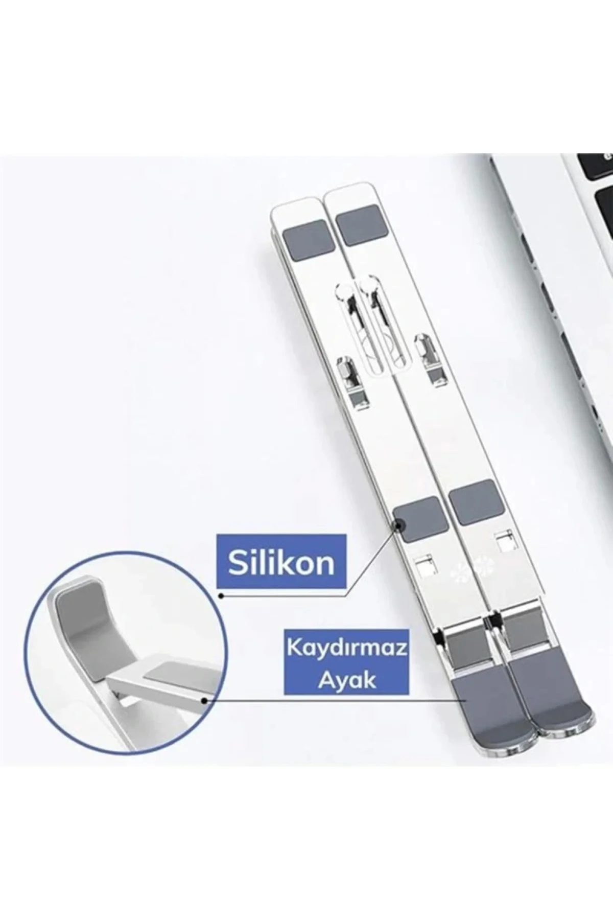 ® Ayarlanabilir Dizüstü Bilgisayar Destek Tabanı Tamamen Katlanabilir Taşınabilir Laptop