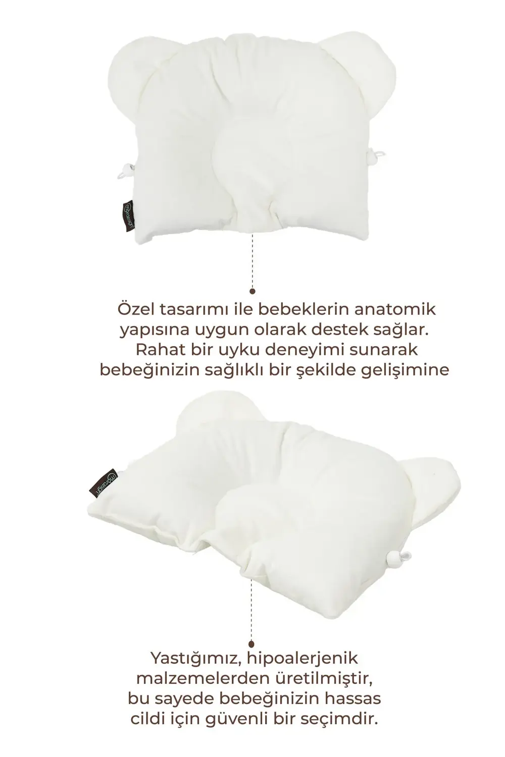 Ayarlanabilir Düz Kafa Yastığı, Yenidoğan Baş Yastık, Bebek Uyku