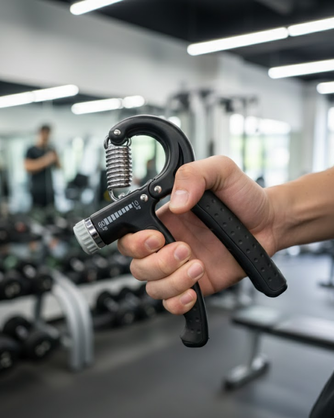 Ayarlanabilir El Yayı Sayaçlı Paslanmaz Çelik 5–60 Kg Direnç