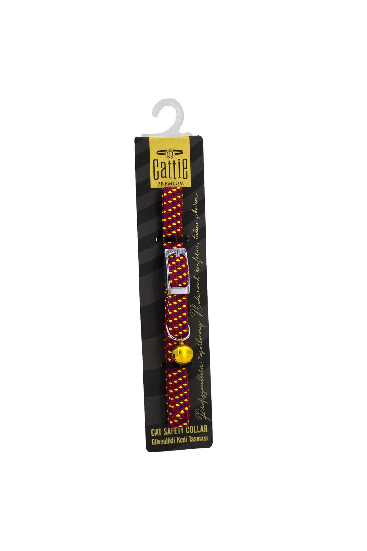 Ayarlanabilir Elastik Kedi Boyun Tasması 1 cm x 30 cm Kırmızı