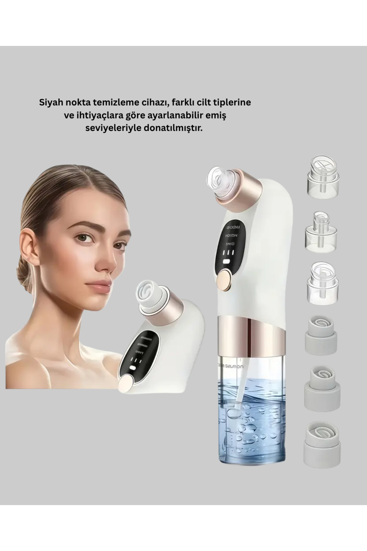 Ayarlanabilir Güç Seviyeli Vakumlu Siyah Nokta Temizleme Cihazı –