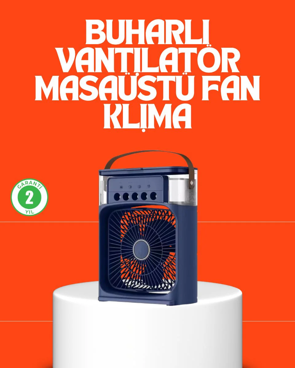 Ayarlanabilir Hız ve Yönlü Yüksek Performanslı Masaüstü Fan - Sessiz Soğutma