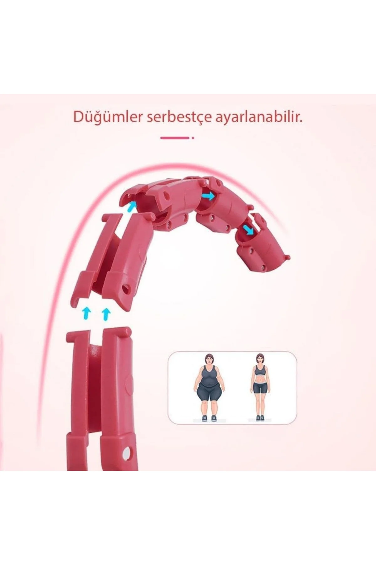 Ayarlanabilir Hulahop Çemberi, Fitness Aleti, Bel ve Karın Spo