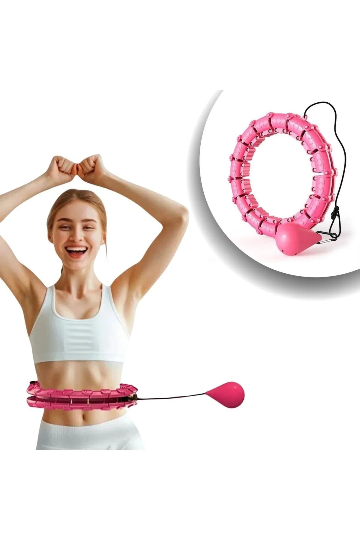Ayarlanabilir Hulahop Çemberi, Fitness Aleti, Bel ve Karın Spo