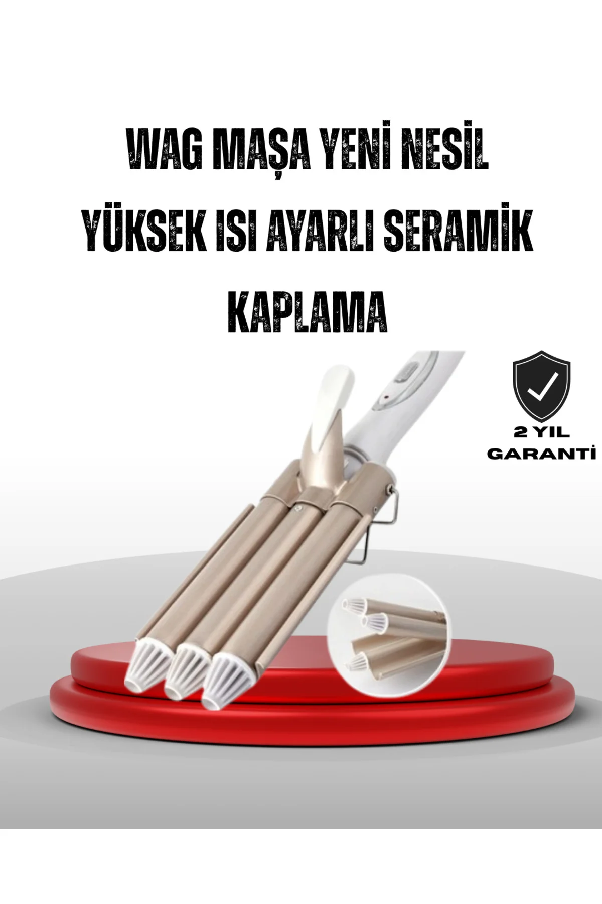 Ayarlanabilir Isı Ayarıyla Profesyonel Bukle Maşası – Hızlı Ve Nazik Şekillendirme