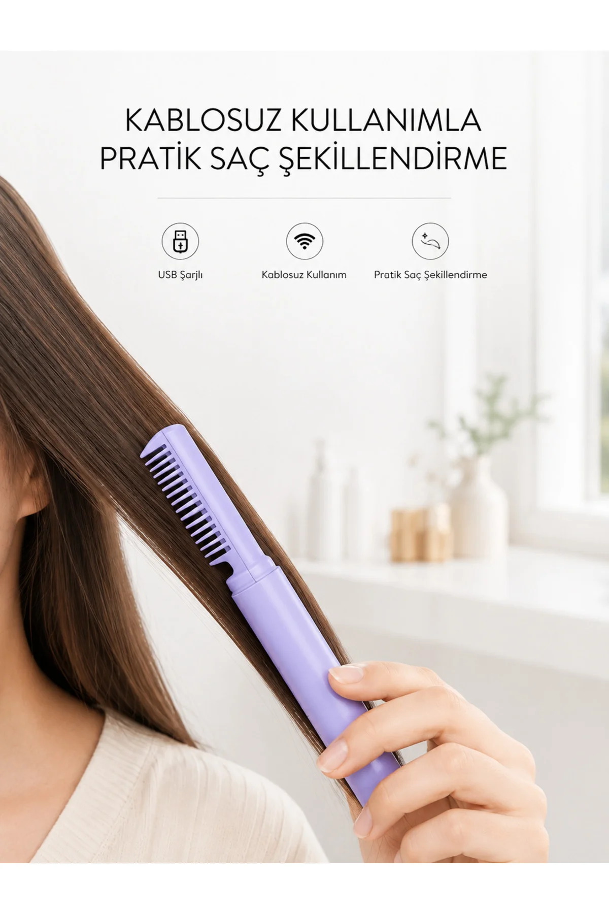 Ayarlanabilir Isı Kontrollü Saç Şekillendirici – İnce Ve Kalın Tellere Ayarlanabilir Isı Kontrollü Saç Şekillendirici – İnce Ve Kalın Tellere