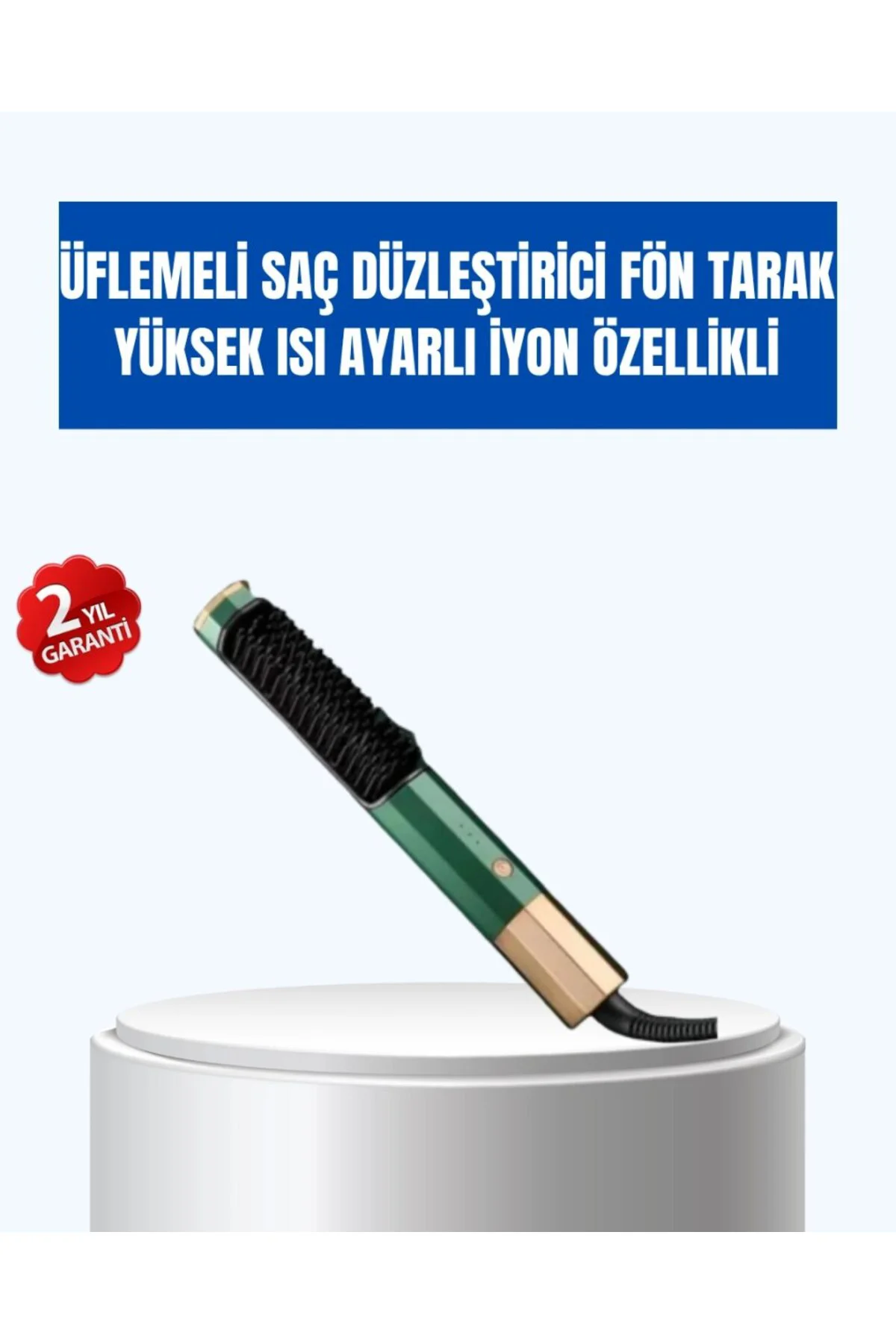 Ayarlanabilir Isı Kontrollü Saç Şekillendirme Seti – Tüm Saç Tipleri İçin Uygun