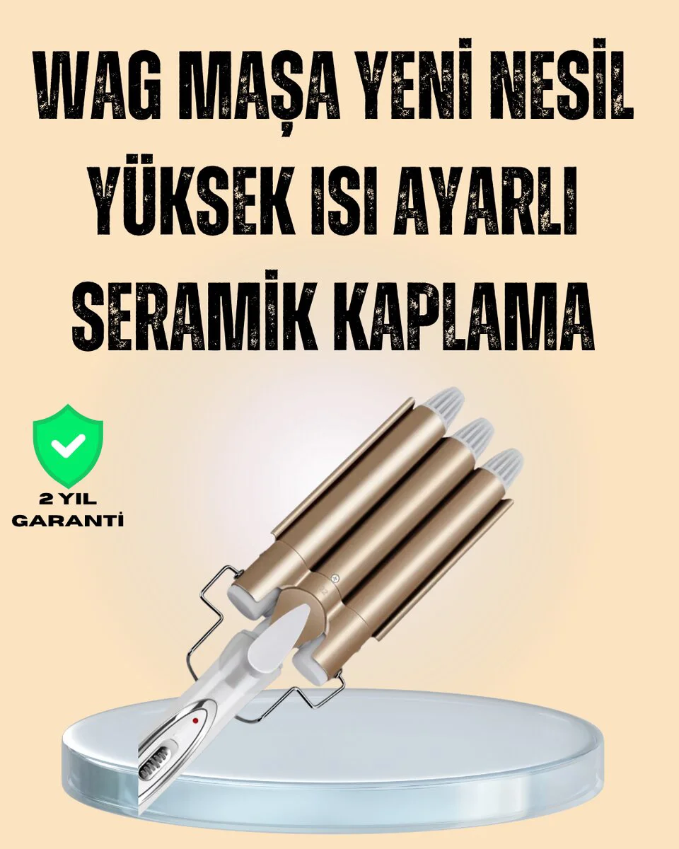 Ayarlanabilir Isılı Bukle Saç Maşası - Salon Kalitesinde Saç Kıvırıcı ve Şekillendirici