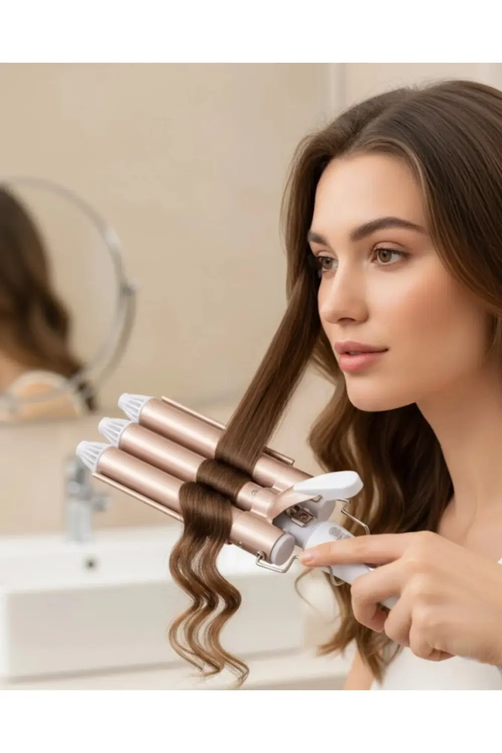 Ayarlanabilir Isılı Bukle Saç Maşası