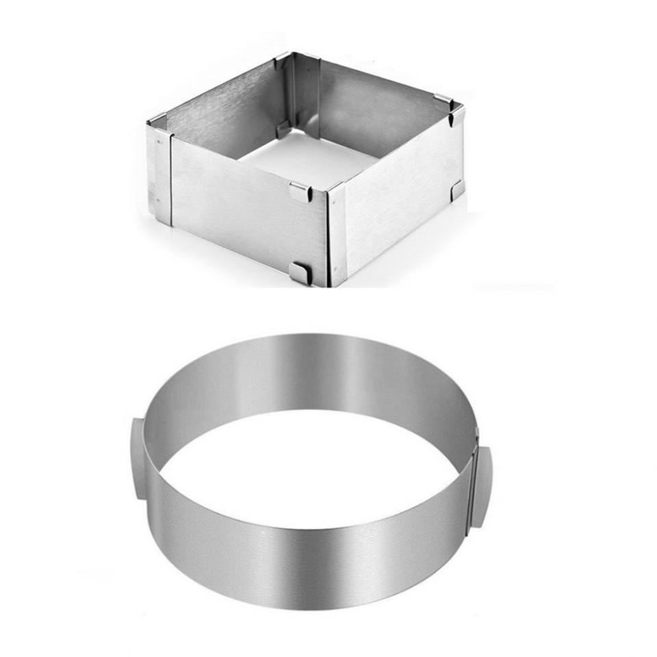 Çanta Yurdu Ayarlanabilir Kare Ve Çember Pasta Kek Pandispanya Kalıbı