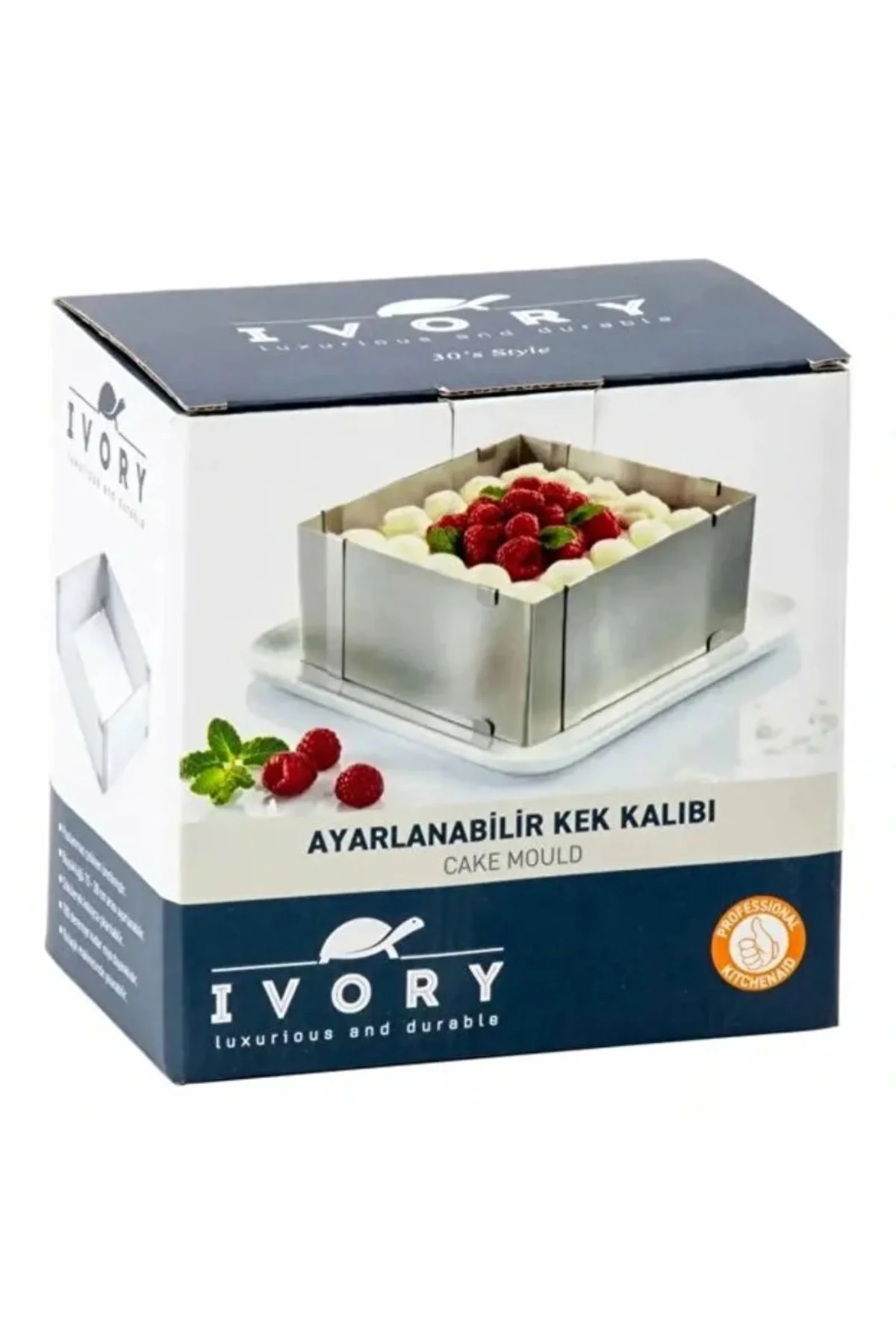 Ayarlanabilir Kek Kalıbı Kare Ivo-