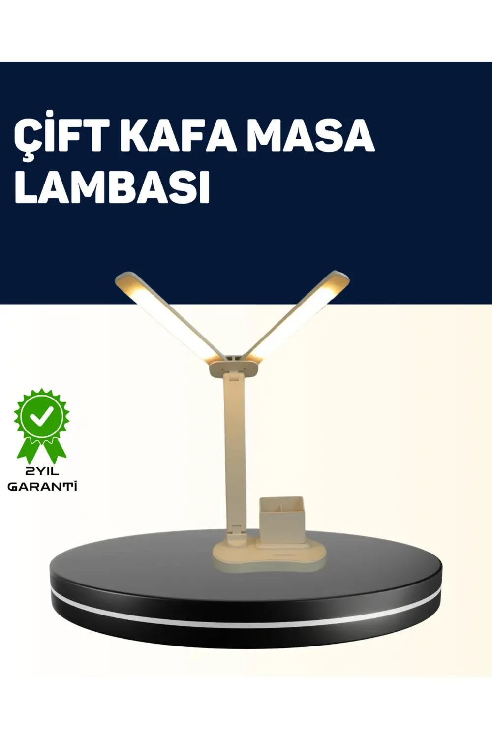 Ayarlanabilir Kısılabilir LED Masa Lambası | Entegre Kalemlik ve