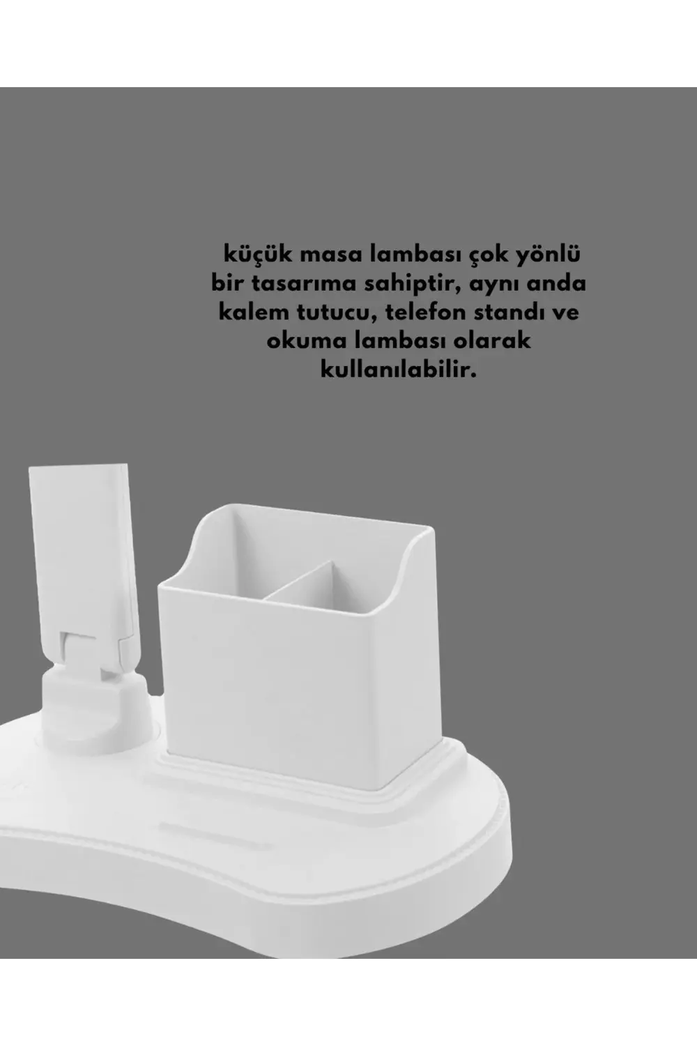 Ayarlanabilir Kısılabilir LED Masa Lambası | Entegre Kalemlik ve