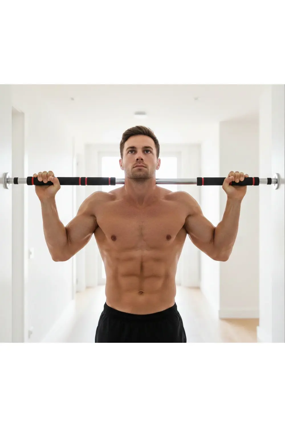 Ayarlanabilir Krom Kapı Barı 60X100KAPI Barı-Fitness-Omuz-Sırt-Ba