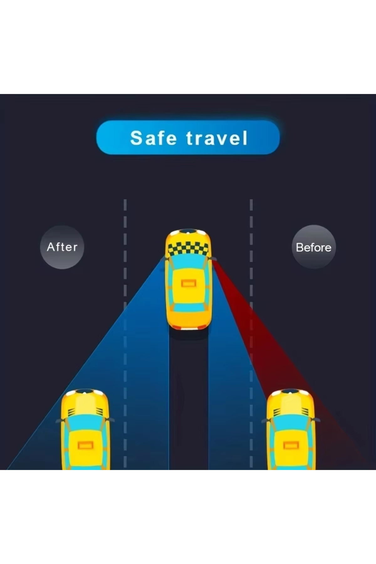 Ayarlanabilir Küçük Yuvarlak Araba Ters Yardımcı Dikiz Aynası Ara