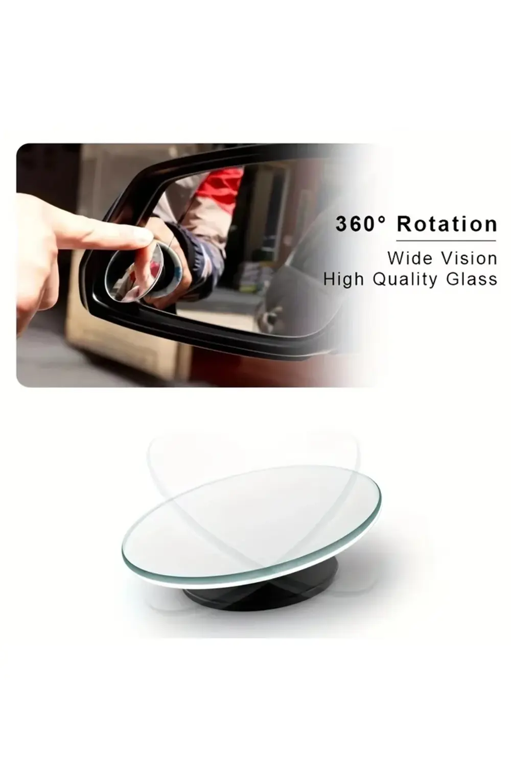 Ayarlanabilir Küçük Yuvarlak Araba Ters Yardımcı Dikiz Aynası Ara