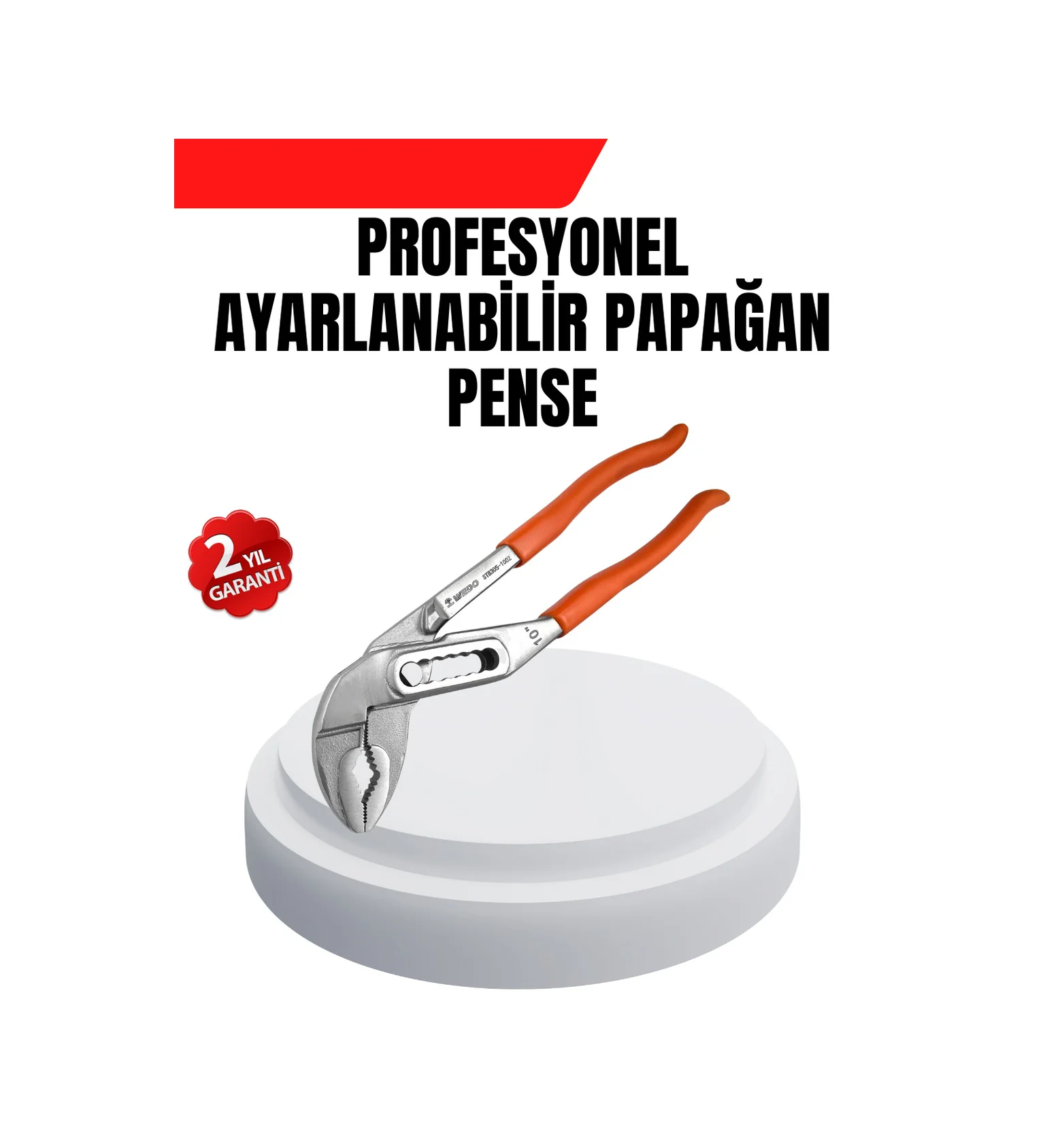 Ayarlanabilir Kurbağacık Pense Boru Anahtarı Çelik Malzeme - Lisinya