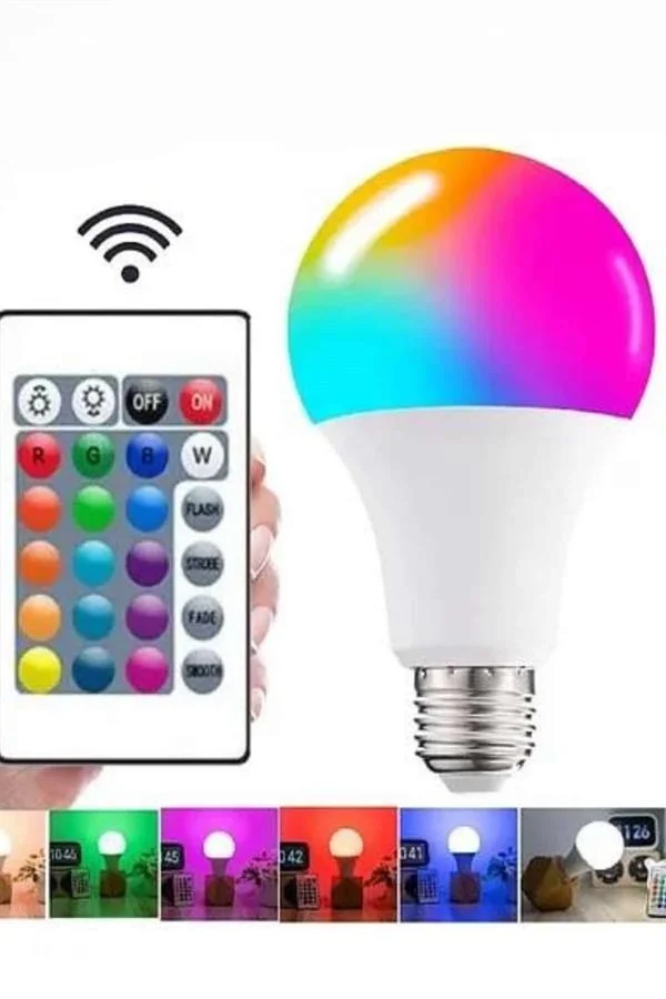 Ayarlanabilir Parlaklık RGB Led Ampul Beyaz Lamba Ve Renkli Ampul Fiyatı, Yorumları ve Özellikleri