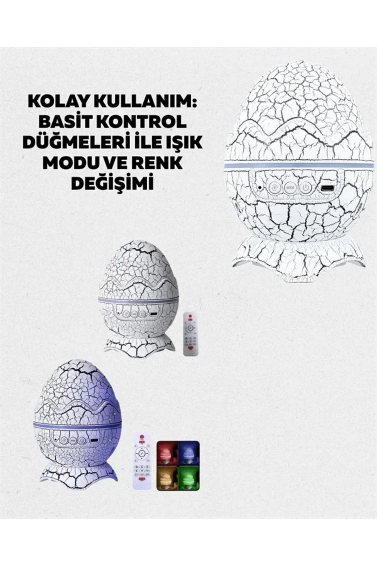 Ayarlanabilir Parlaklık ve Sis Efektli Atmosfer Lambası