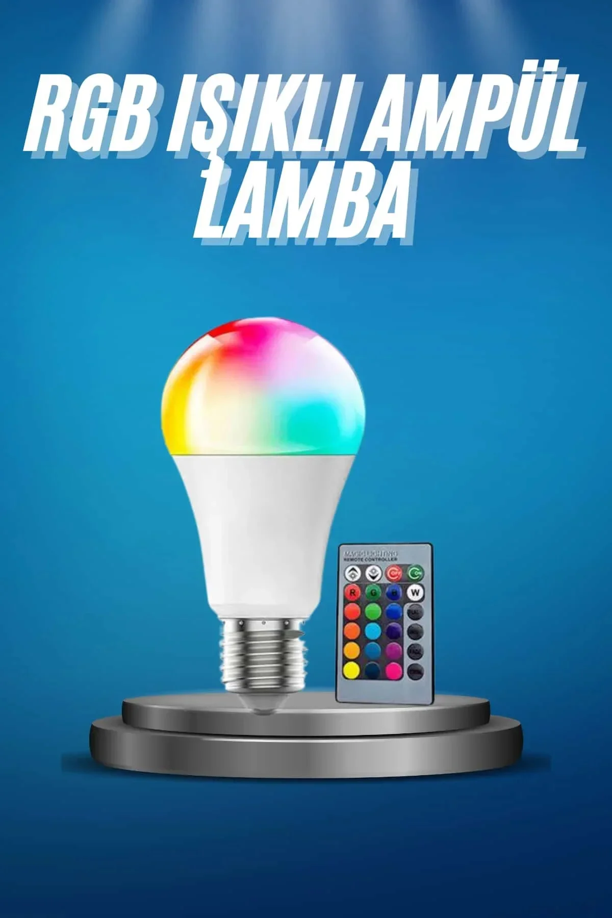 Ayarlanabilir Parlaklık RGB Led Ampul Beyaz Lamba Ve Renkli Ampul Ayarlanabilir Parlaklık RGB Led Ampul Beyaz Lamba Ve Renkli Ampul