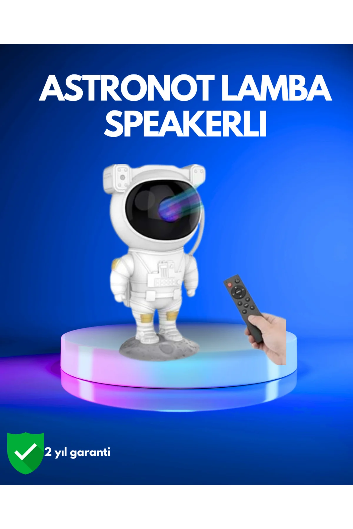 Ayarlanabilir Parlaklık ve Zamanlayıcı Modlu Astronot Lamba