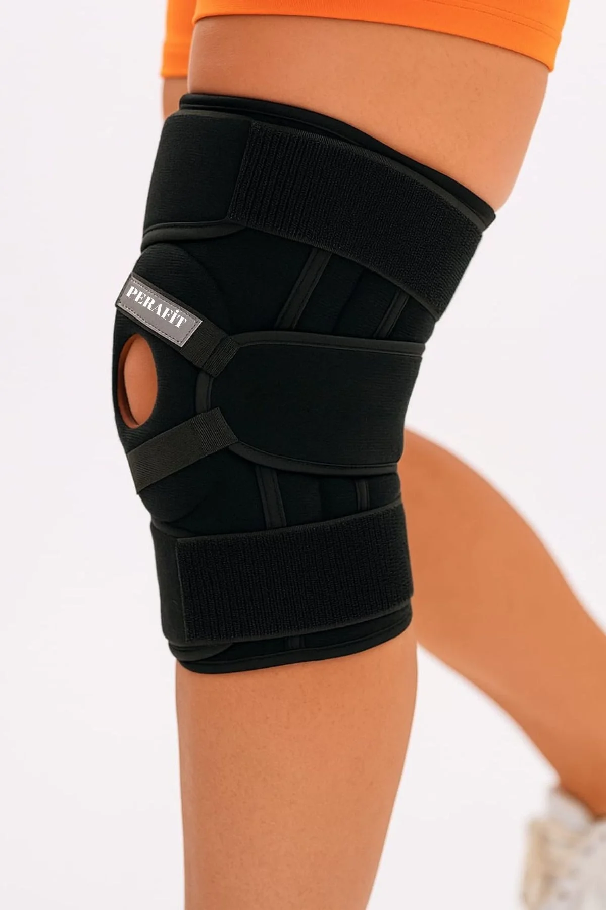 Ayarlanabilir Patella Destekli Ligamentli Menüsküs Çapraz Bağ Koruma Spor Koşu İçin Silikonlu Dizlik