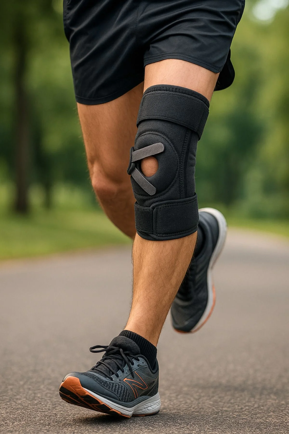 Ayarlanabilir Patella Destekli Ligamentli Menüsküs Çapraz Bağ Koruma Spor Koşu İçin Silikonlu Dizlik