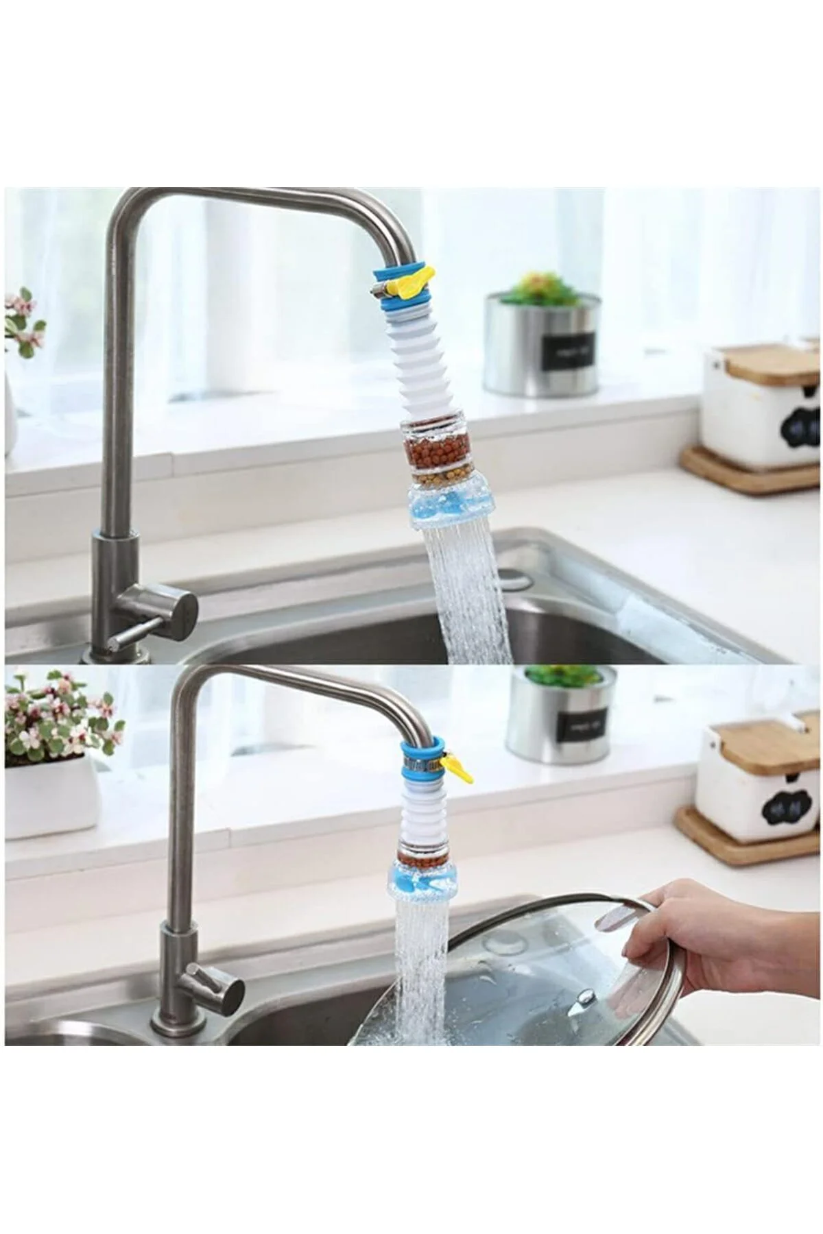 Ayarlanabilir Pervaneli Musluk Başlığı – Mutfak & Banyo Için Oyna