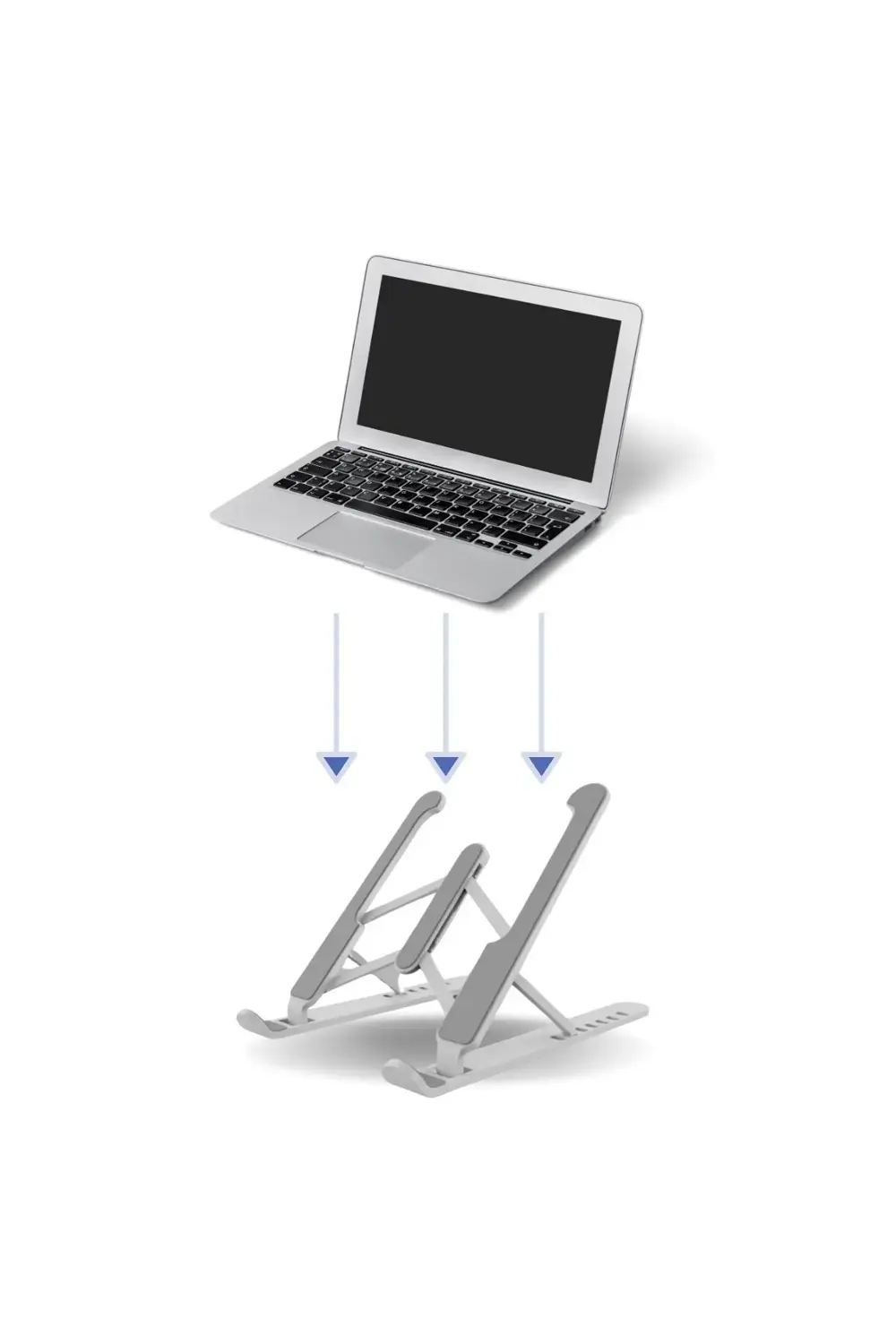 ® Ayarlanabilir Plastik Dizüstü Destek Tabanı Katlanabilir Taşına