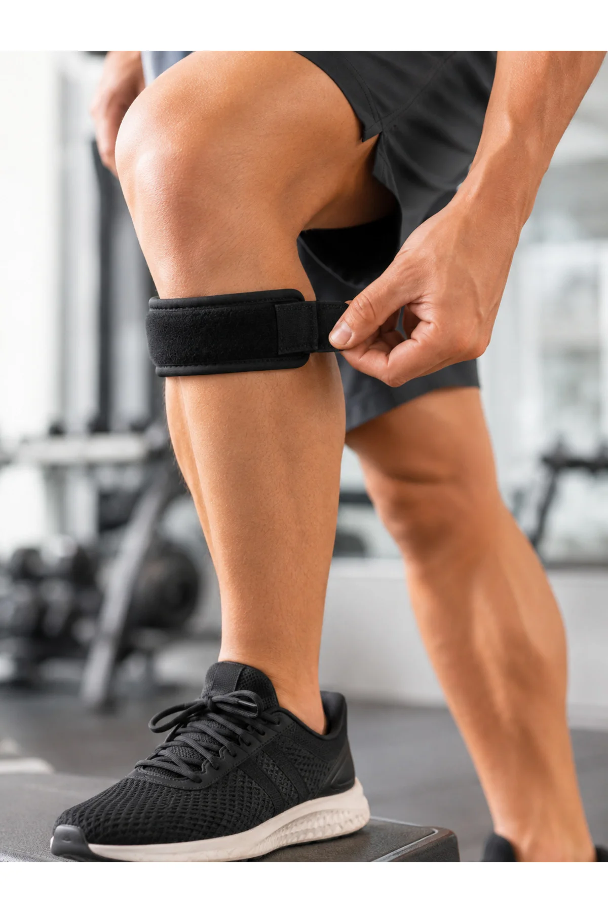Ayarlanabilir Tendon Destek Bandı Diz Altı Spor Koşu Yürüyüş Bandı - Görsel 5
