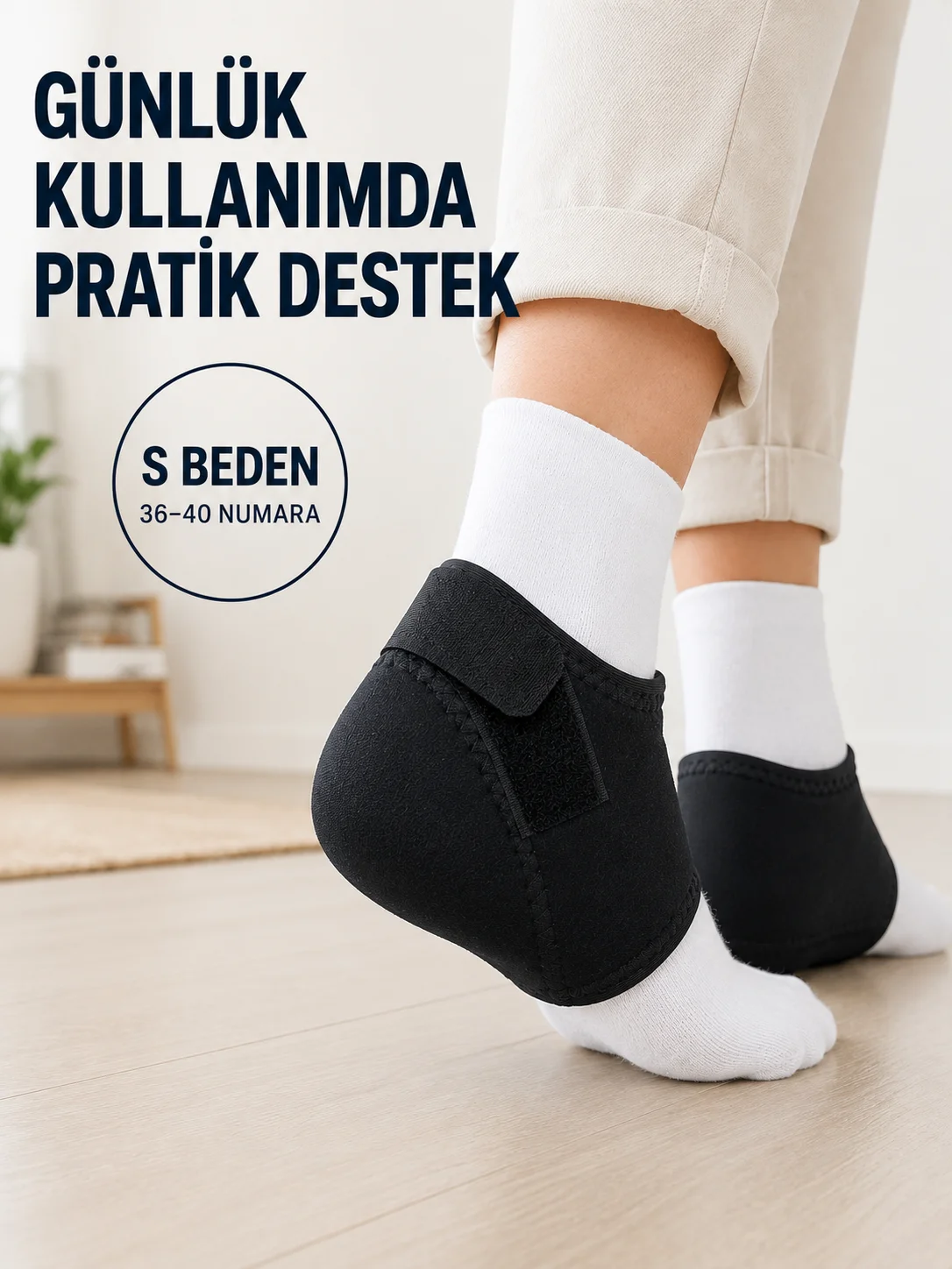 Ayarlanabilir Topuk Desteği S Beden 36-40 Numara Esnek Rahat Topuk Çorabı Fiyatı, Yorumları ve Özellikleri