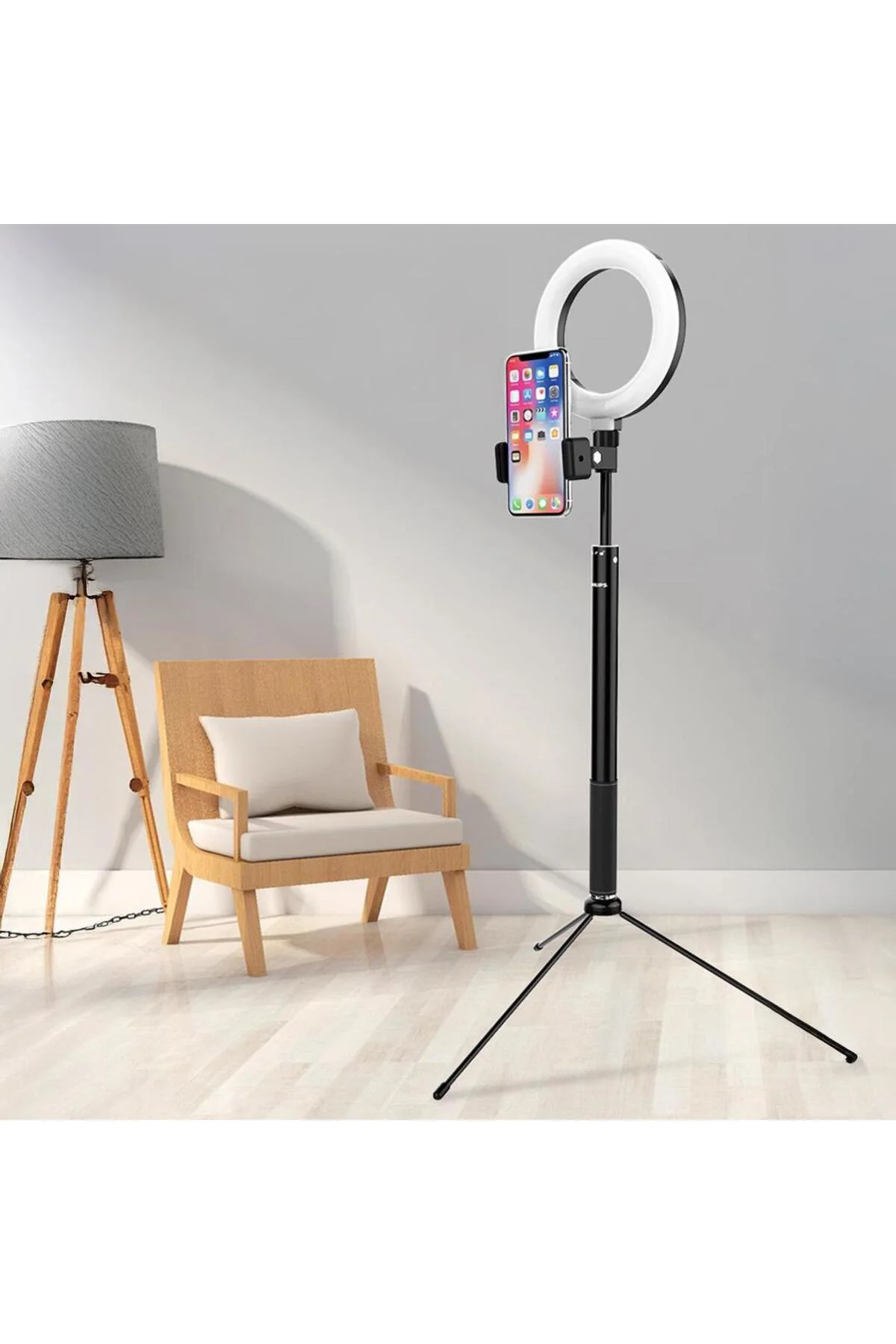 Ayarlanabilir Tripodlu 2 in 1 LED Halkalı Selfie Işığı | Makyaj, Yayın ve Çekim Işığı Ayarlanabilir Tripodlu 2 in 1 LED Halkalı Selfie Işığı | Makyaj, Yayın ve Çekim Işığı