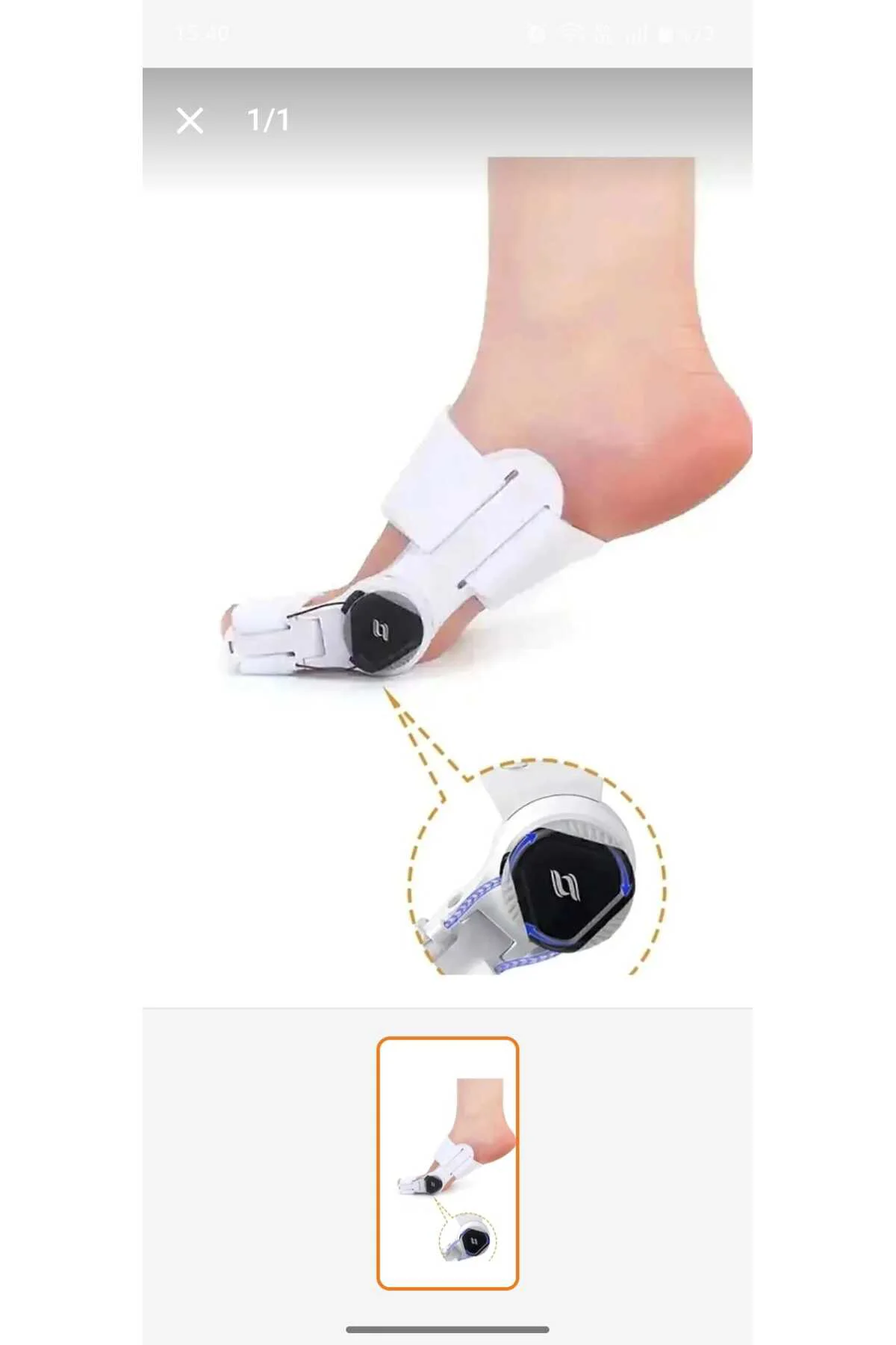 Ayarlı Baş Parmak Kemik Düzeltici - Halluks Valgus - Baş Parmak E