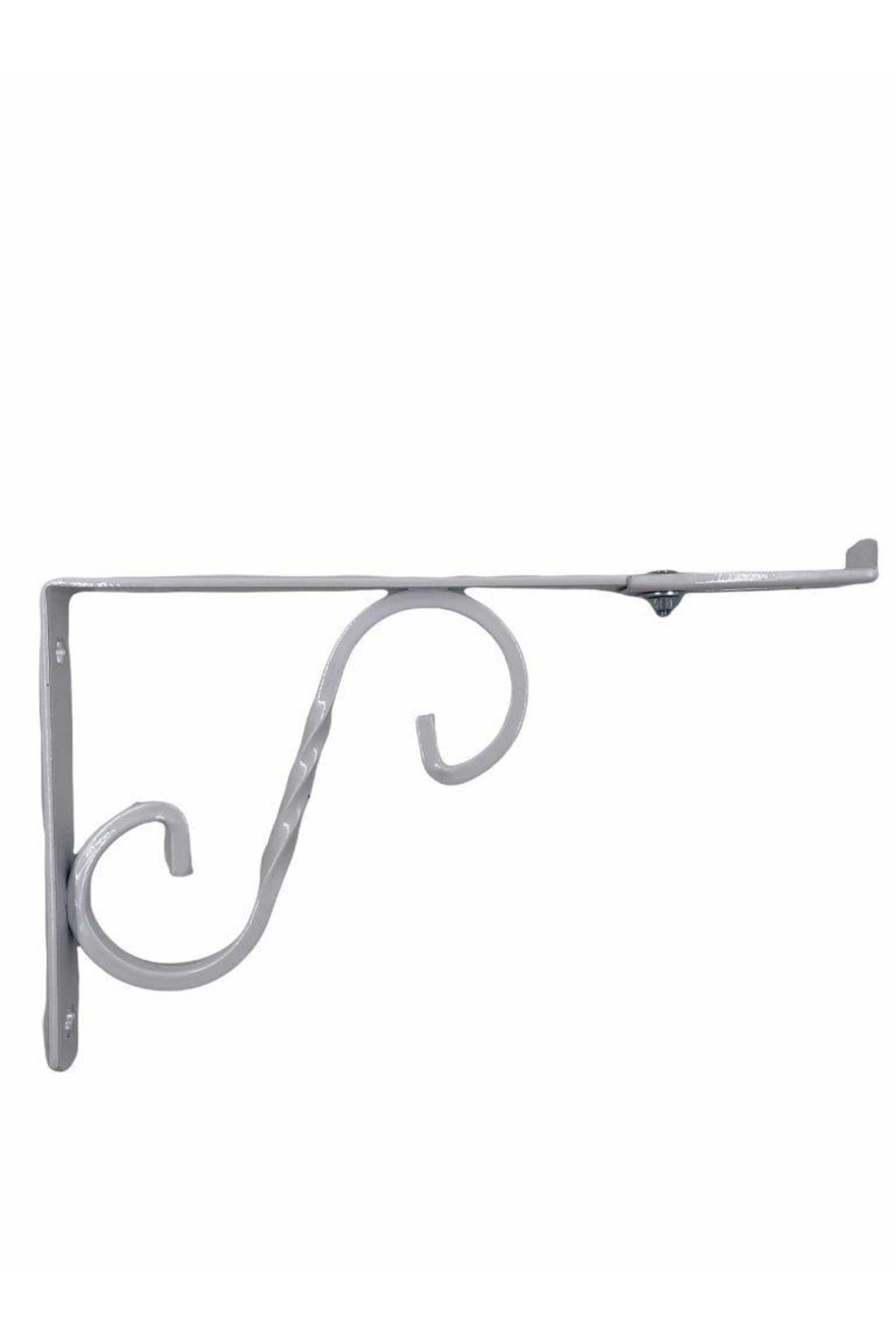 Nanashop Ayarlı Ferforje Raf Altı No:1 Beyaz