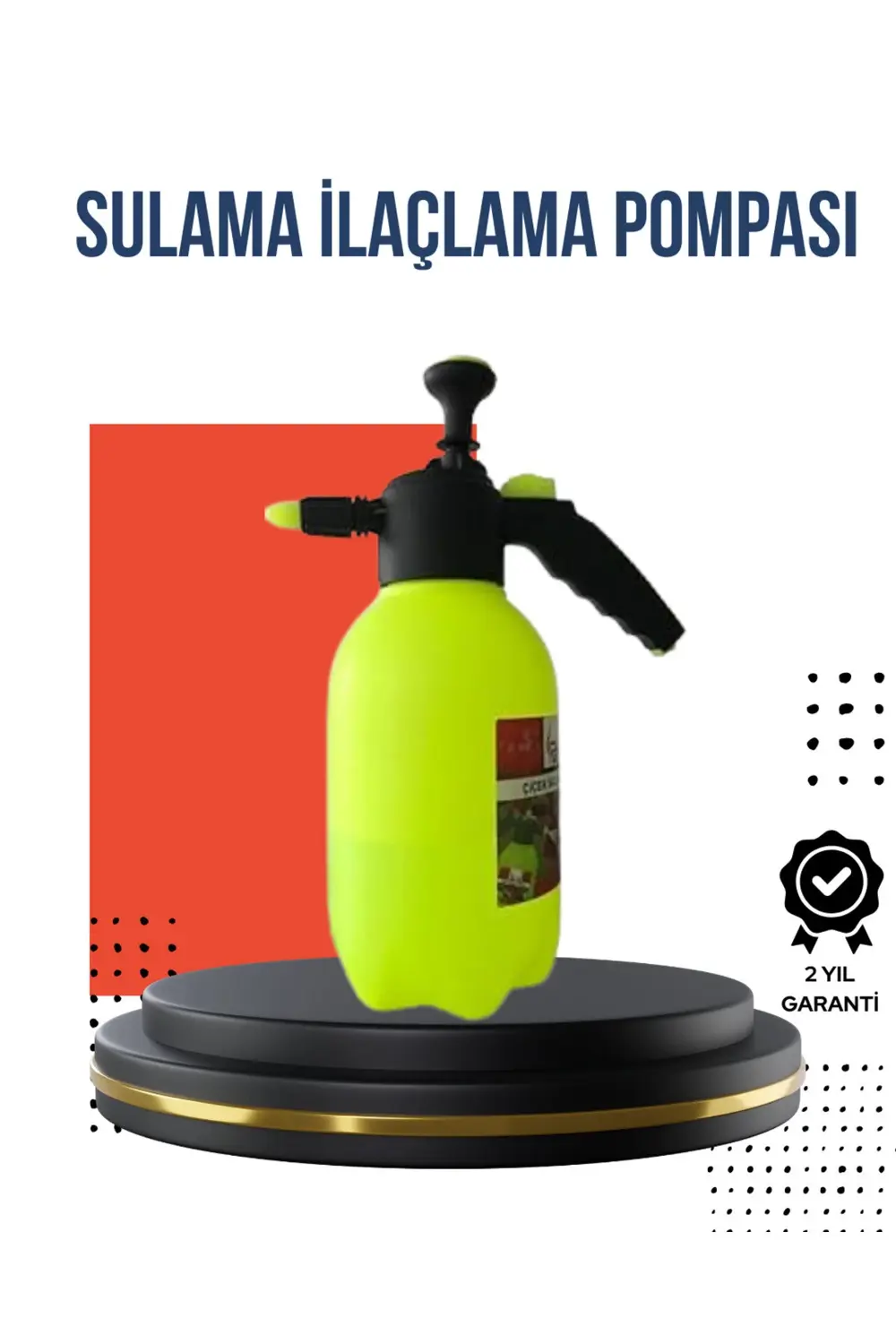 Ayarlı Nozullu 2L Basınçlı El Püskürtücü Jant Cam Temizlik Cila İ