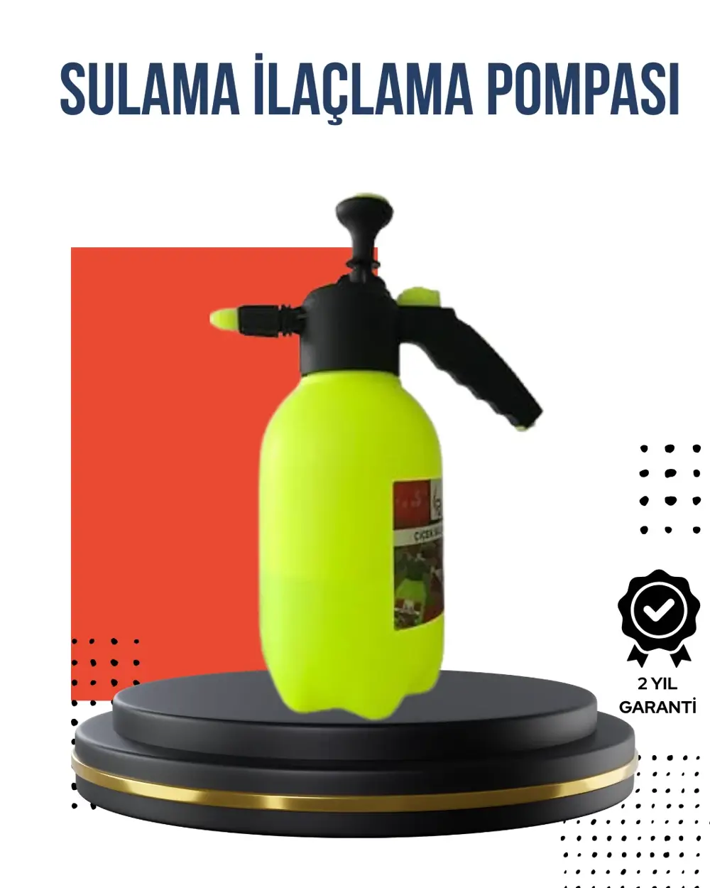 Ayarlı Nozullu 2L Basınçlı El Püskürtücü Jant Cam Temizlik Cila İ