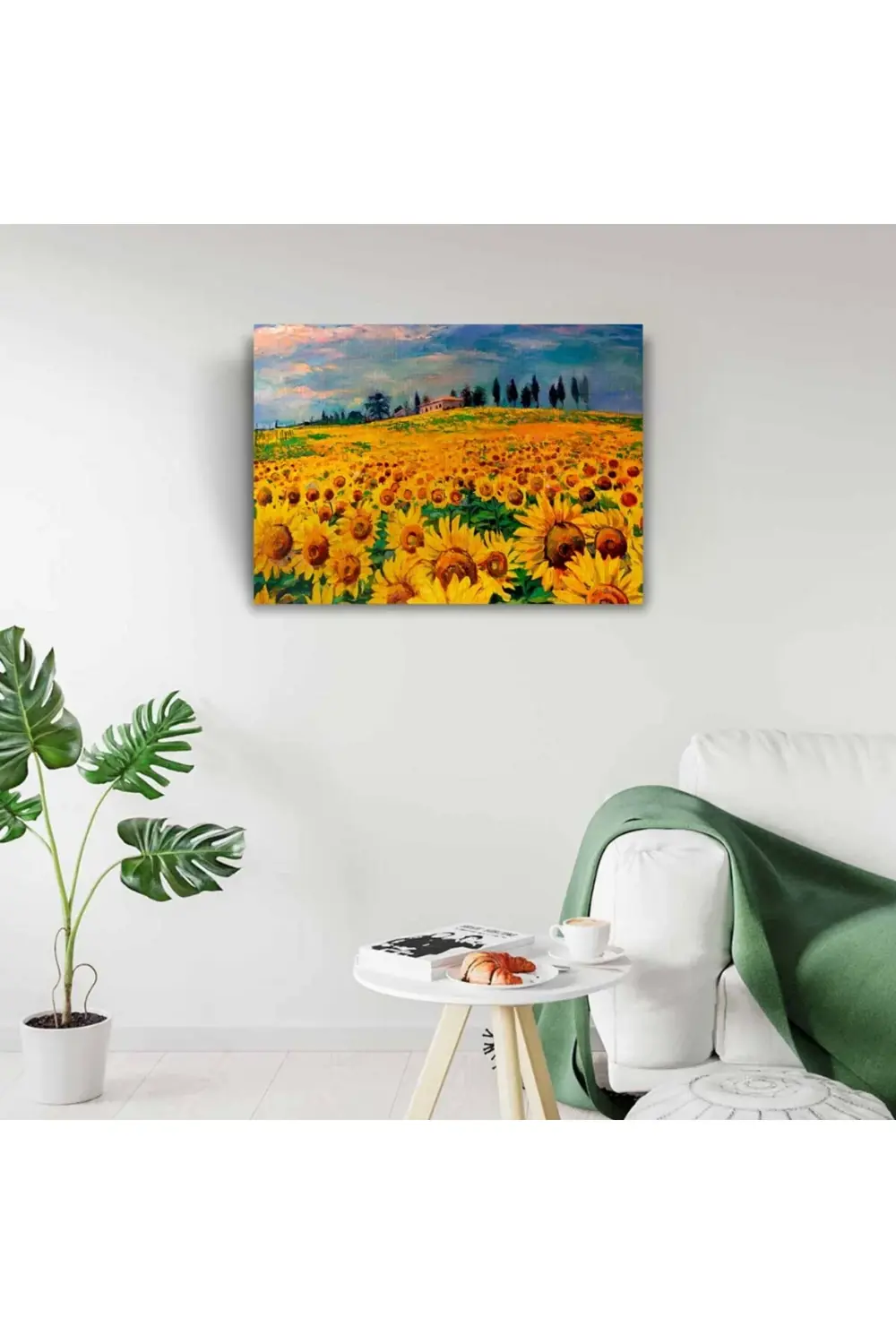 Kanonik Education Ayçiçeği, Gündöndü, Günebakan Tarlası Kanvas Tablo 50 X 70