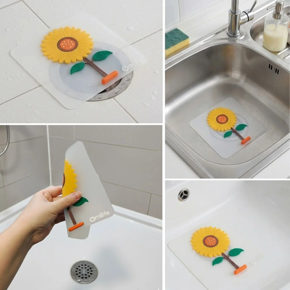 Ayçiçeği Tasarımlı Gider Koku Önleyici – Silikon Lavabo Gider Matı Fiyatı, Yorumları ve Özellikleri