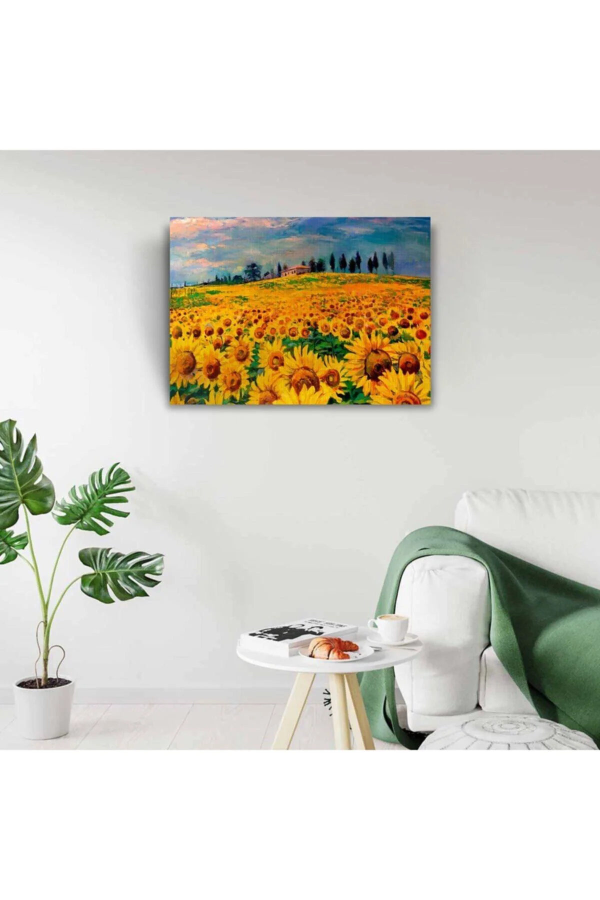 Ayçiçek Tarlası Canvas Tablo (50x70)