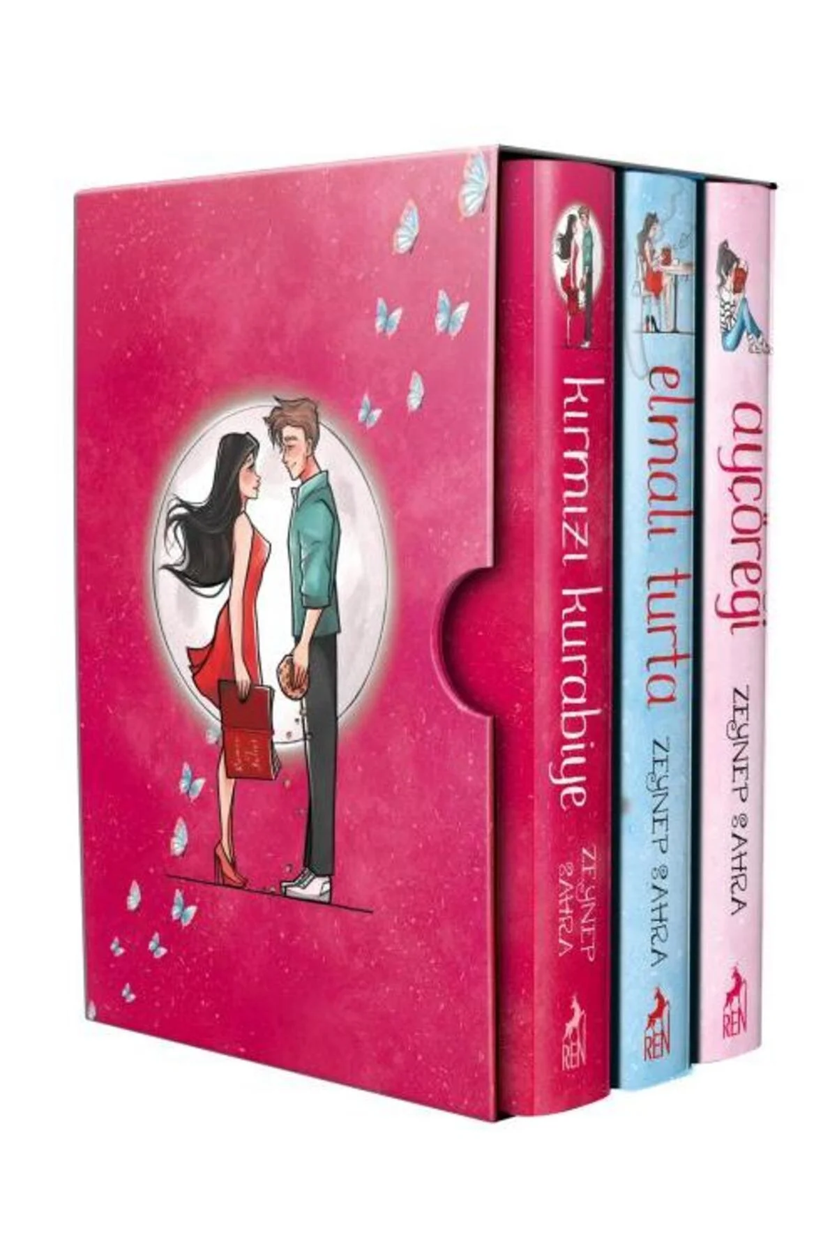 Ayçöreği Elmalı Turta Kırmızı Kurabiye (3 Kitap Takım) (Ciltli) / Ren Kitap /