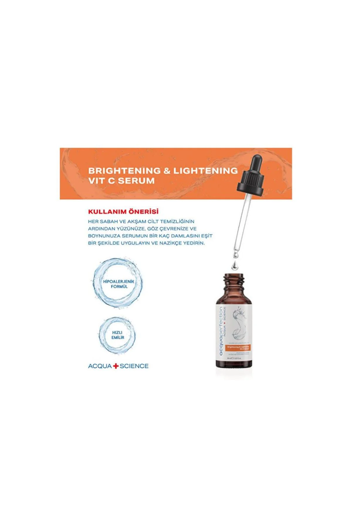 Aydınlatıcı ve Renk Tonu Eşitleyici C Vitamini Serum 30 ml - Görsel 6
