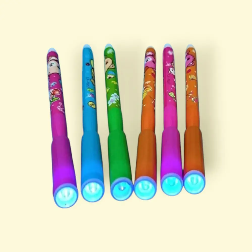 Ayıcık Desenli 48 Adet  Görünmez Işıklı Kalem