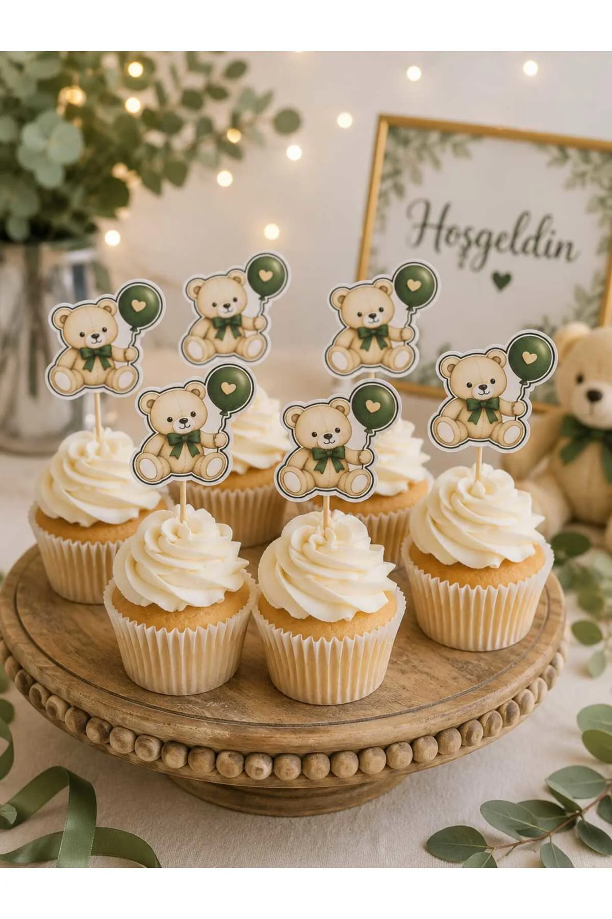 AYICIK HOSGELDİN BEBEK, DOĞUM GÜNÜ, CUPKEK PASTA SÜSÜ, KÜRDAN 15 Lİ Fiyatı, Yorumları ve Özellikleri