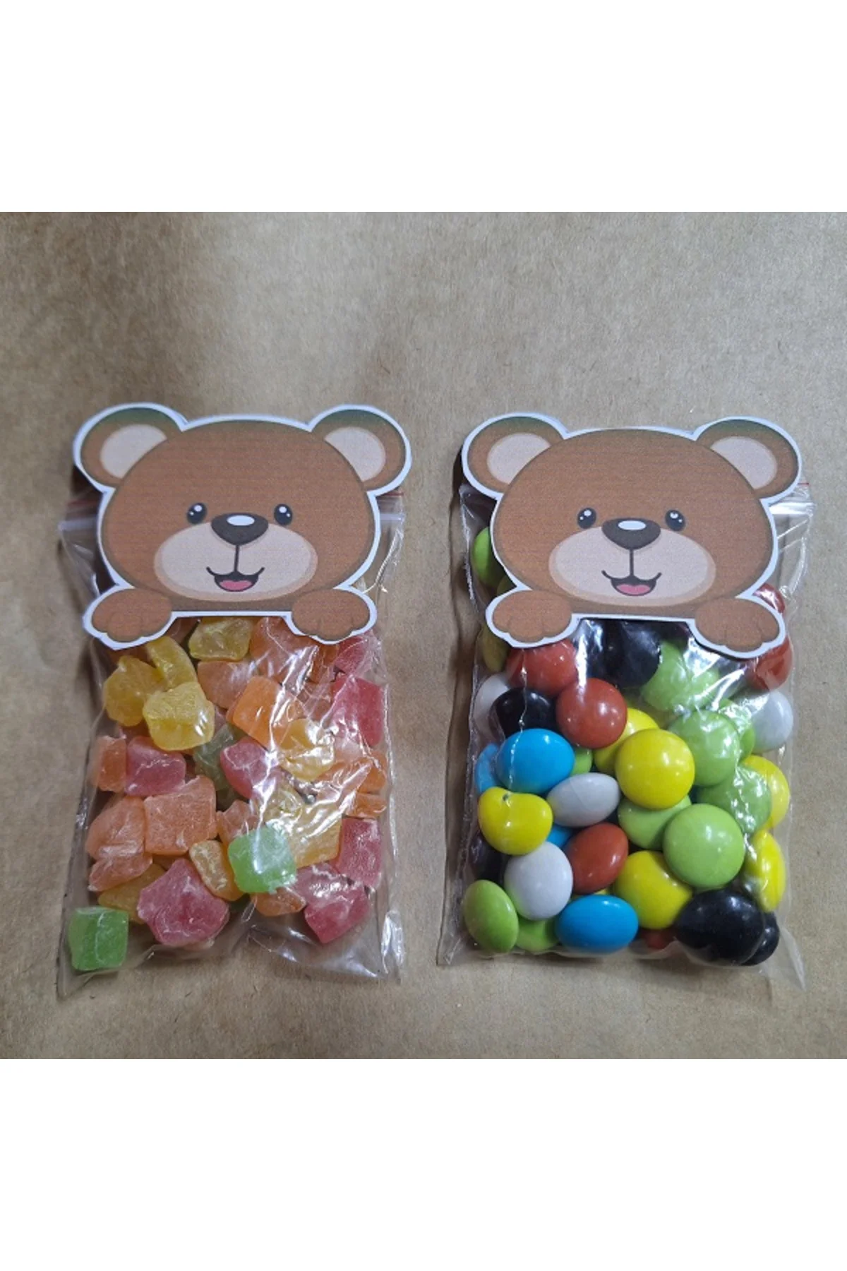 AYICIK TEMALI DOĞUM GÜNÜ, DİŞ, BEBEK İÇİN ŞEFFAF KİLİTLİ HEDİYELİ