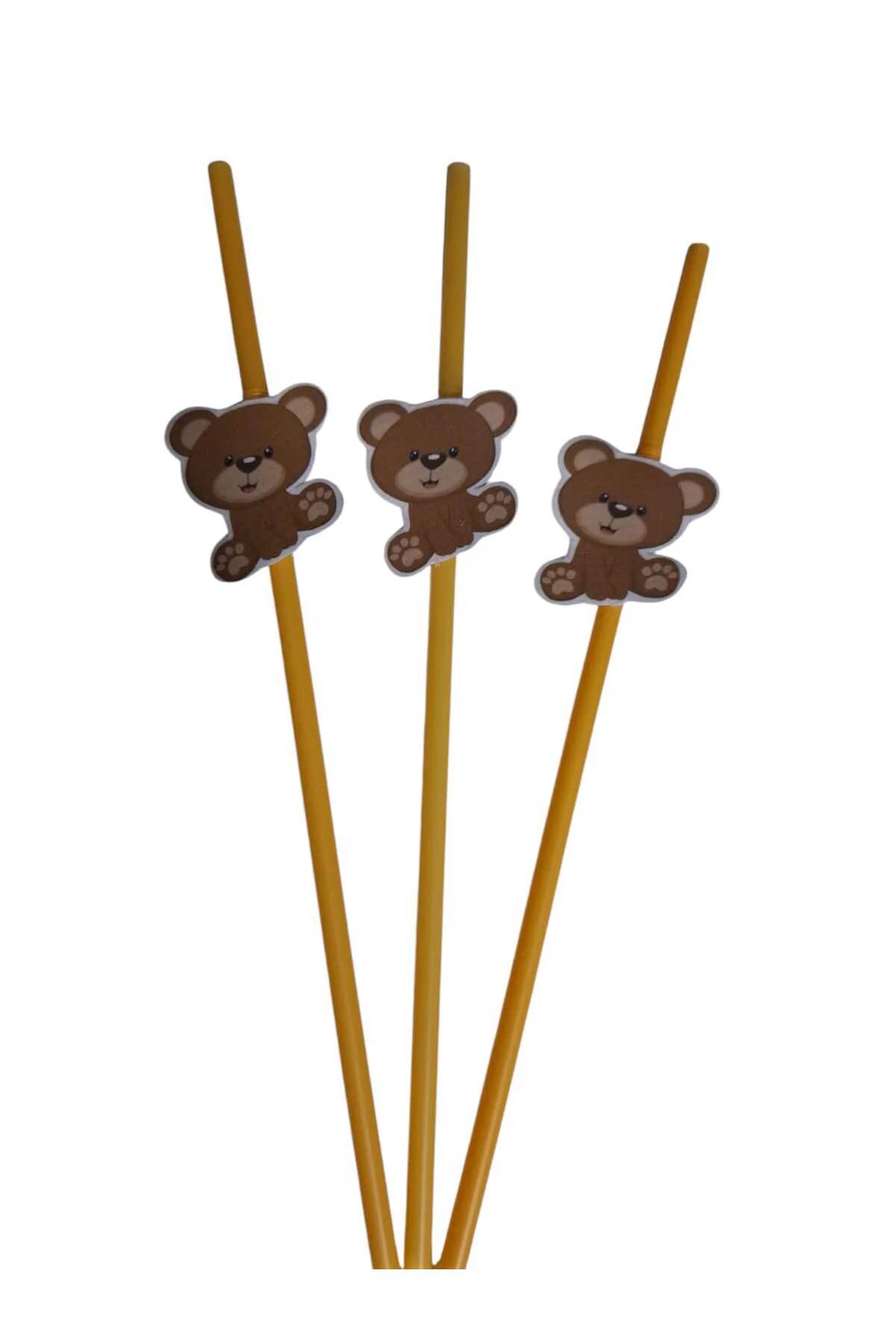 AYICIK TEMALI DOĞUM GÜNÜ PİPETİ 10 ADET