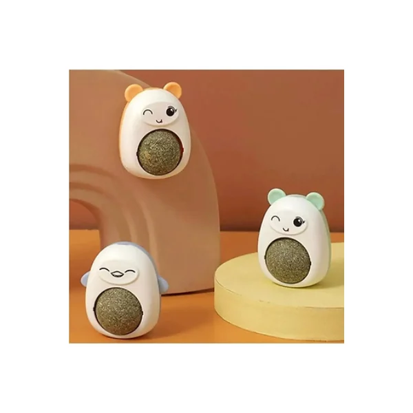 Ayıcıklı Kedi Otu Topu Yalama Oyuncağı