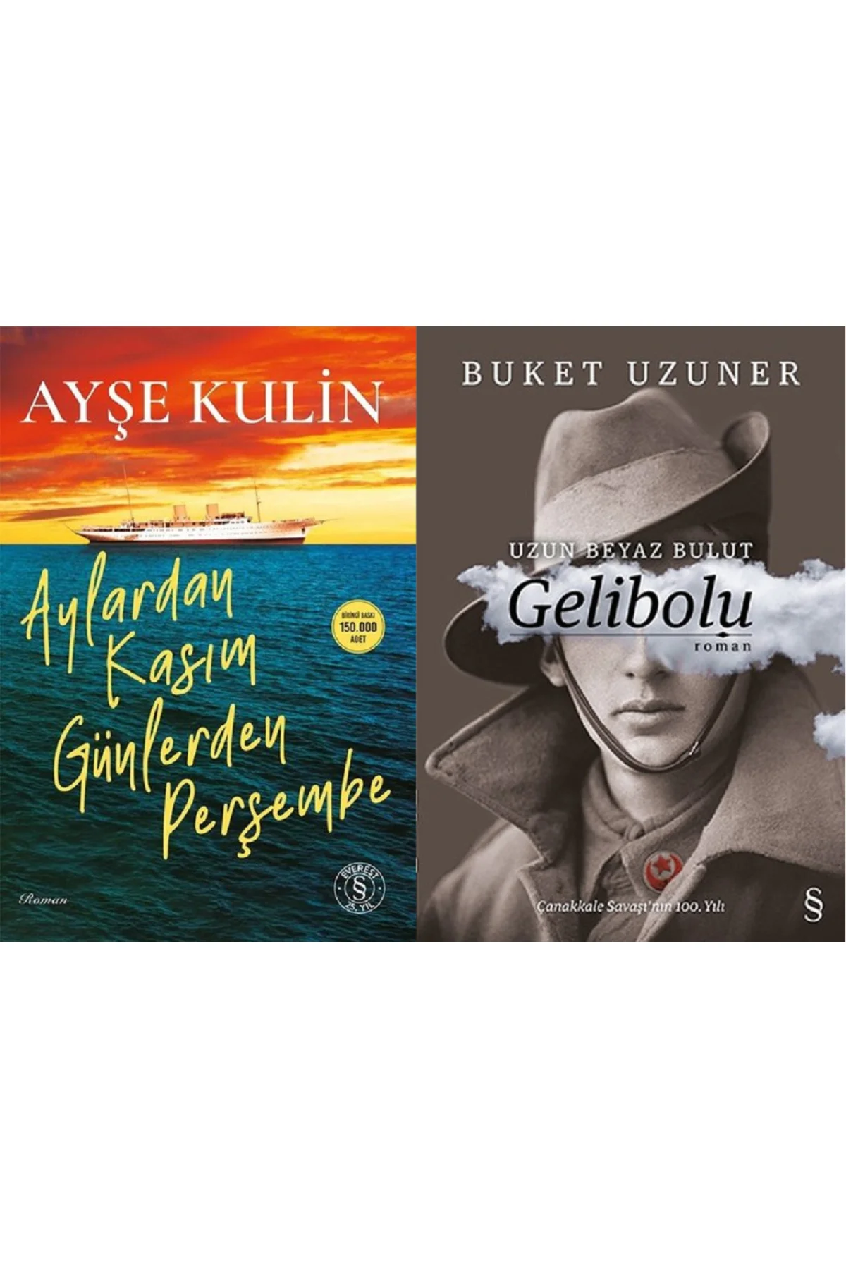 Aylardan Kasım Günlerden Perşembe + Gelibolu Uzun Beyaz Bulut 2 Kitap Set