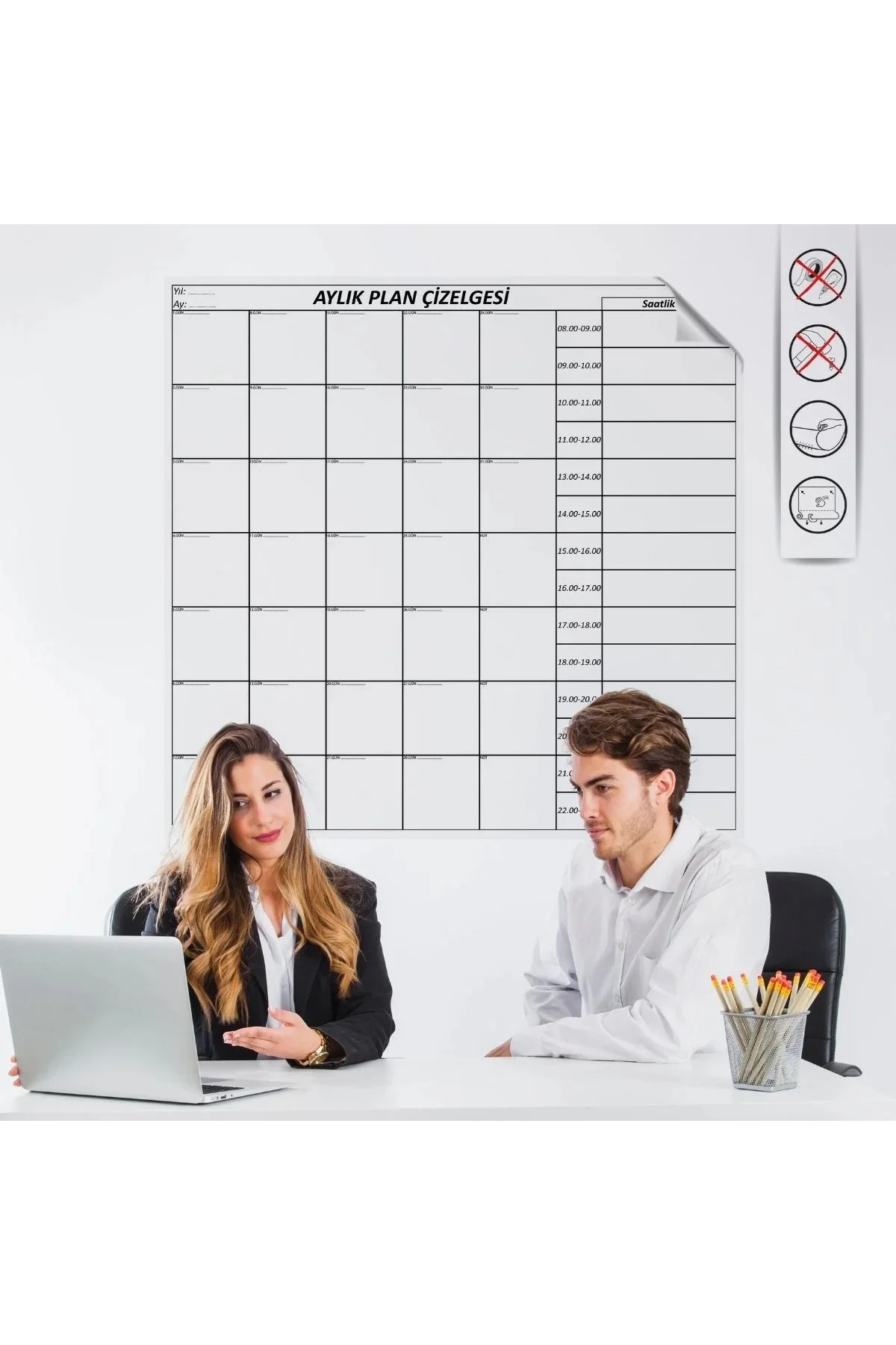 Aylık Planlayıcı Manyetik Duvar Stickerı Takvim Plan Çizelgesi Aylık Planlayıcı Manyetik Duvar Stickerı Takvim Plan Çizelgesi